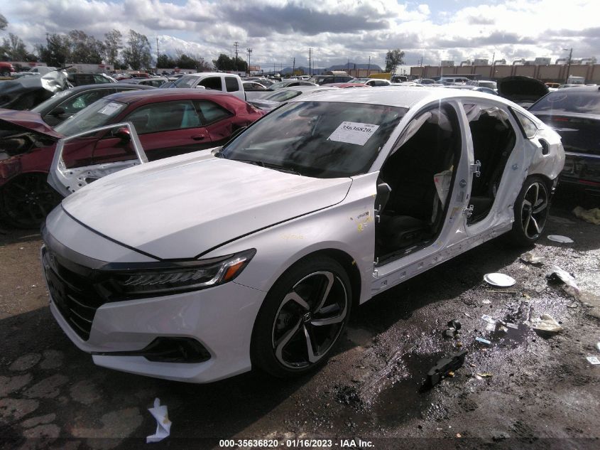 2022 HONDA ACCORD HYBRID SPORT VIN: 1HGCV3F22NA031181