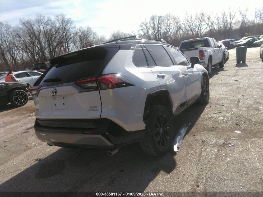 2022 TOYOTA RAV4 HYBRID XSE VIN: 4T3E6RFV8NU093560
