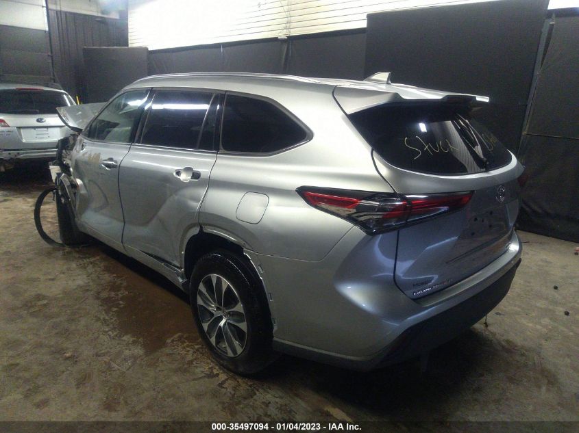2020 TOYOTA HIGHLANDER XLE VIN: 5TDHZRBH5LS500401