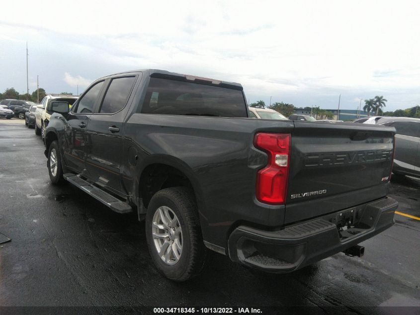 2021 CHEVROLET SILVERADO 1500 RST VIN: 1GCPWDED8MZ302184