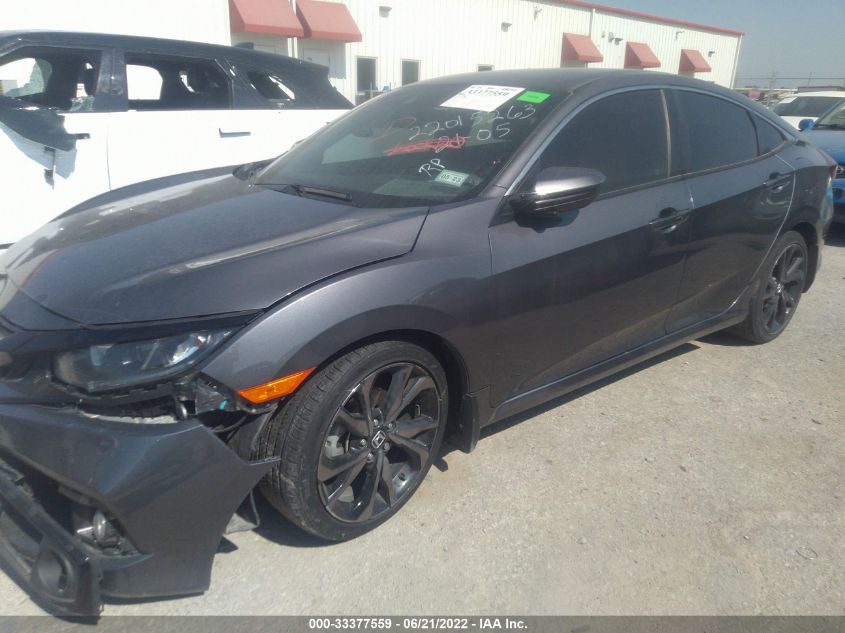 2021 HONDA CIVIC SEDAN SPORT VIN: 2HGFC2F83MH503549