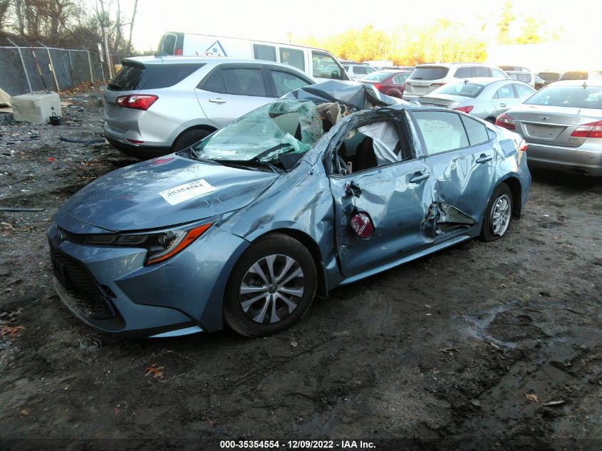 2022 TOYOTA COROLLA HYBRID LE VIN: JTDEAMDE3NJ053793