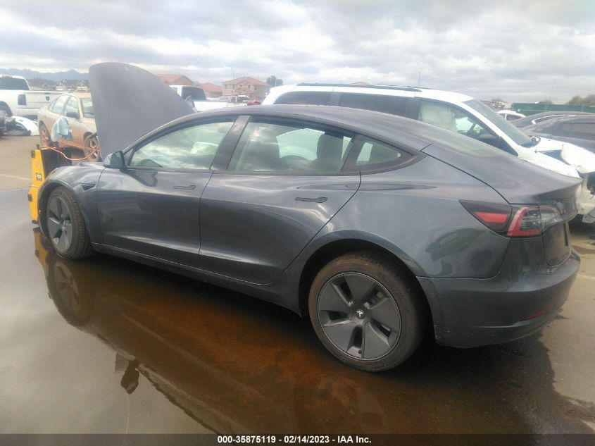 2022 TESLA MODEL 3 LONG RANGE VIN: 5YJ3E1EB6NF184013