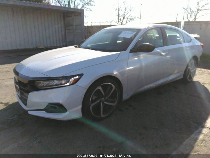 2021 HONDA ACCORD SEDAN SPORT VIN: 1HGCV1F31MA108683