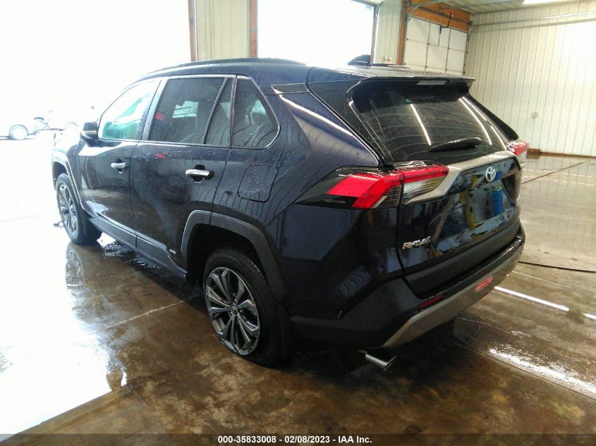 2022 TOYOTA RAV4 HYBRID LIMITED VIN: 4T3D6RFV1NU066986