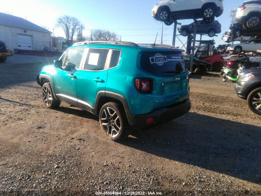 2021 JEEP RENEGADE LATITUDE VIN: ZACNJDBBXMPM39406