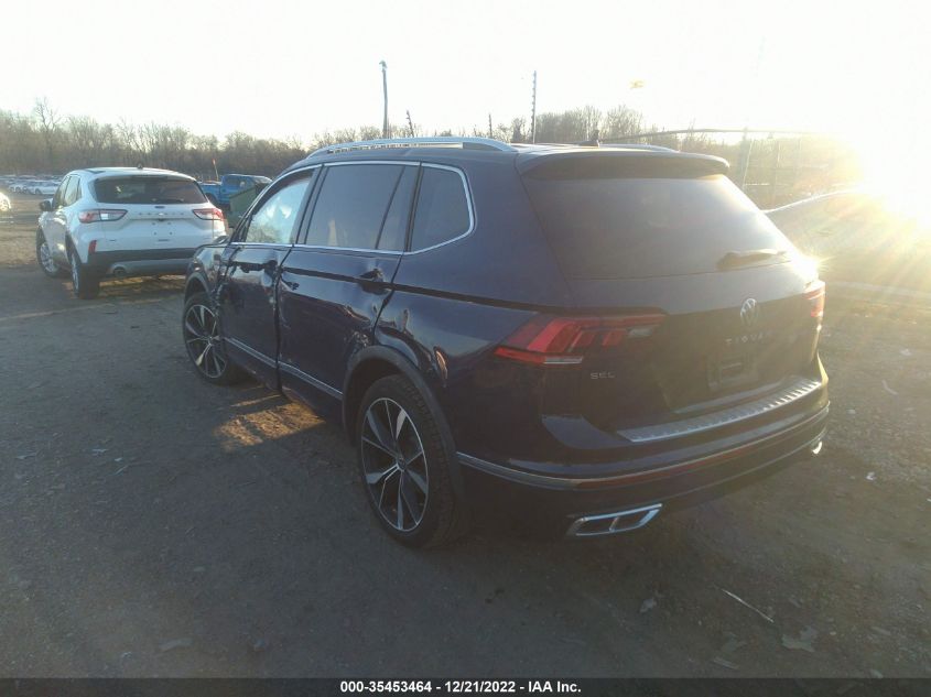 2022 VOLKSWAGEN TIGUAN SEL R-LINE VIN: 3VV4B7AX8NM057763