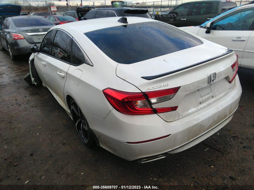 2021 HONDA ACCORD SEDAN SPORT VIN: 1HGCV1F38MA107112