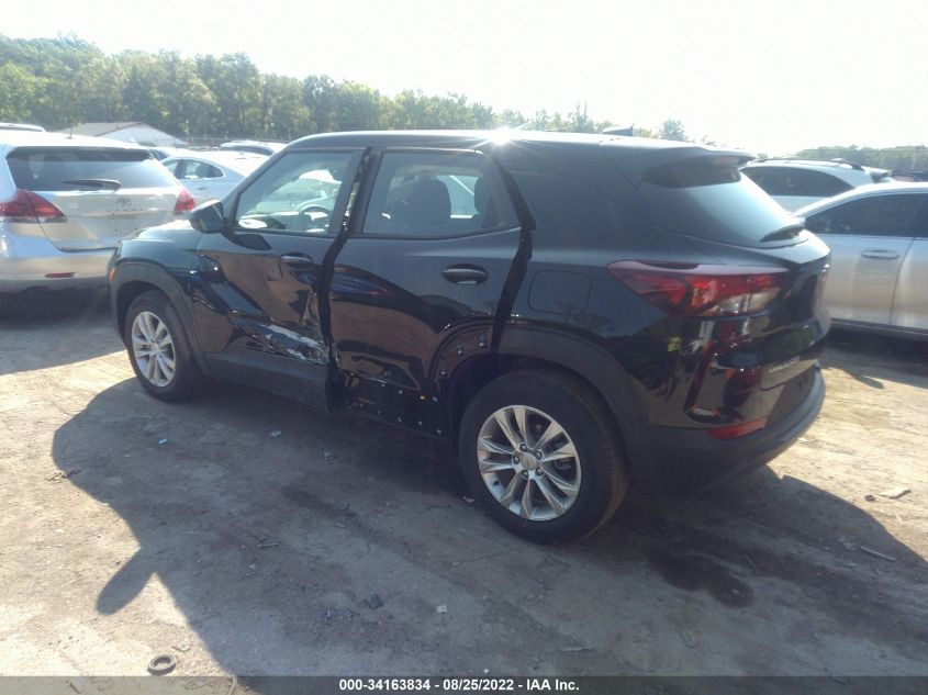 2022 CHEVROLET TRAILBLAZER LS VIN: KL79MMS29NB104836