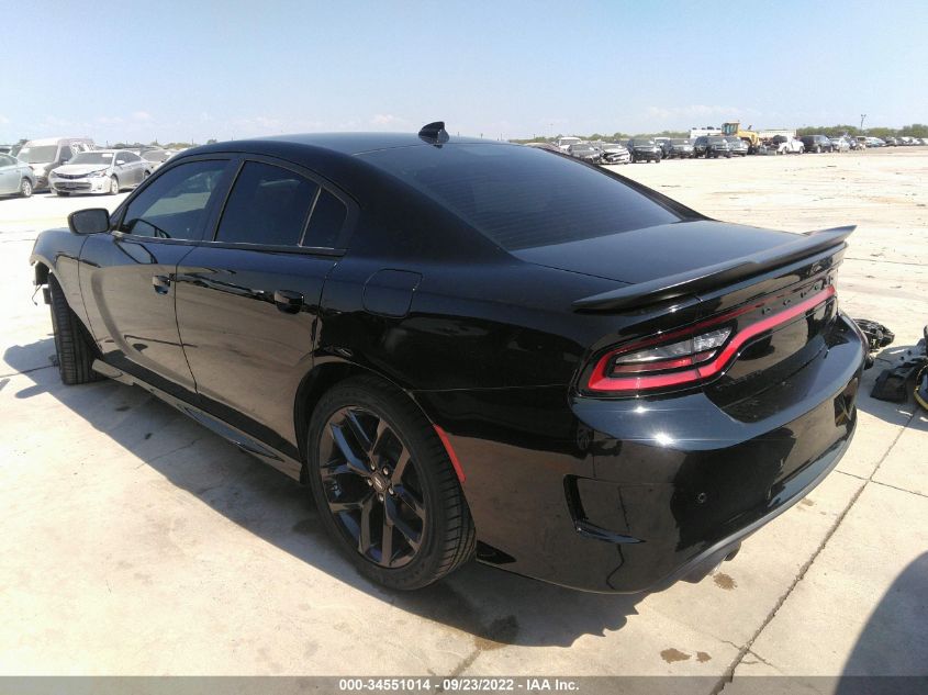 2022 DODGE CHARGER GT VIN: 2C3CDXHG9NH169937