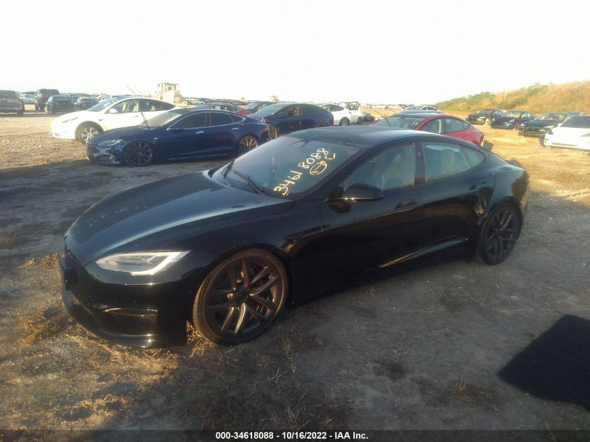 2022 TESLA MODEL S PLAID VIN: 5YJSA1E67NF471242