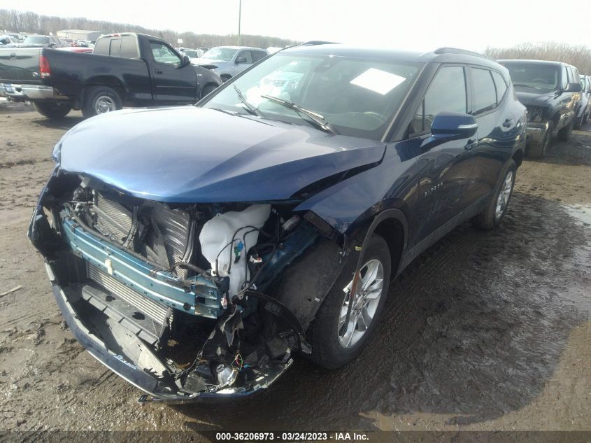 2022 CHEVROLET BLAZER LT VIN: 3GNKBCR40NS192182