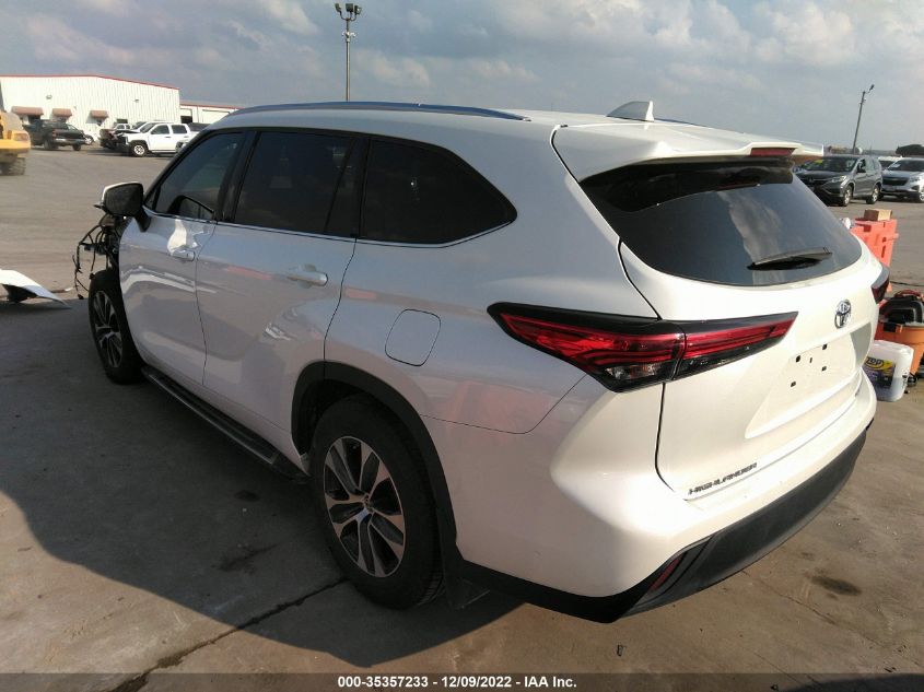 2020 TOYOTA HIGHLANDER XLE VIN: 5TDGZRAH8LS513124