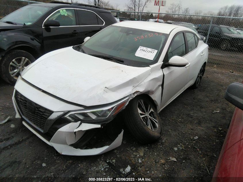 2022 NISSAN SENTRA SV VIN: 3N1AB8CV8NY235590