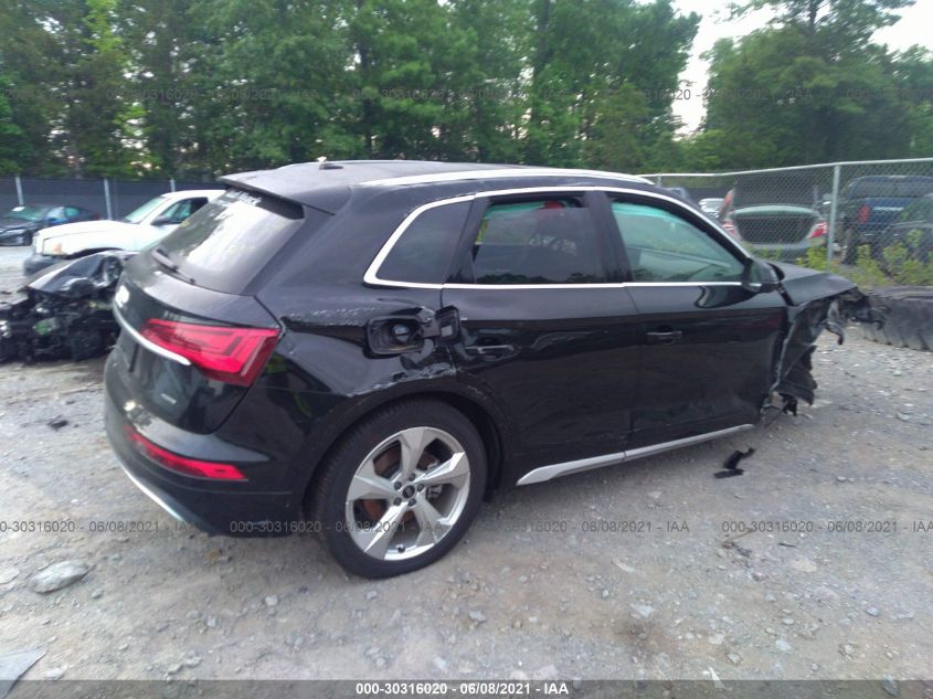 2021 AUDI Q5 PREMIUM PLUS VIN: WA1BAAFY4M2032074