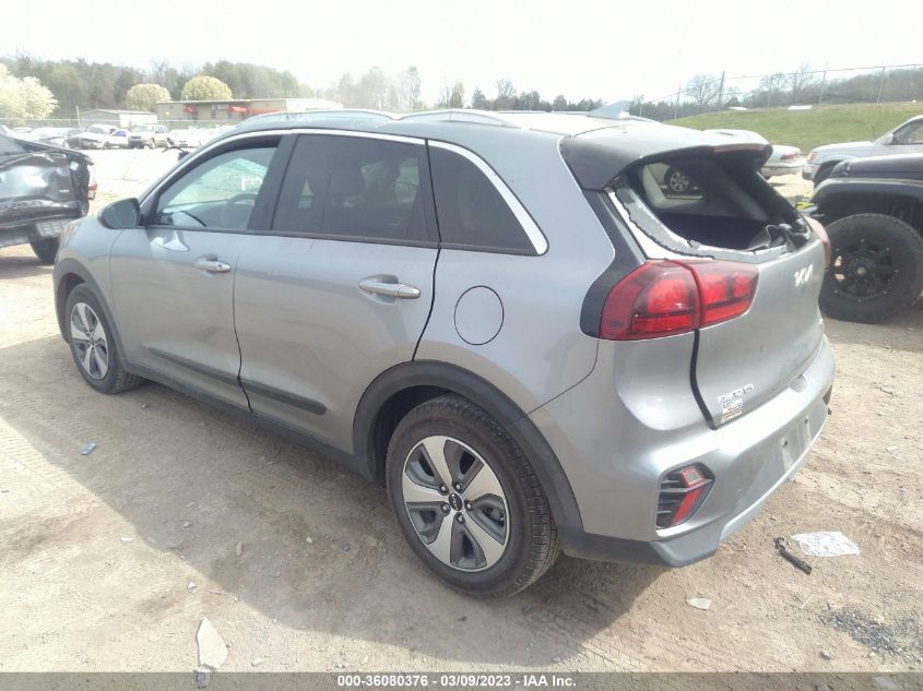 2022 KIA NIRO LX VIN: KNDCB3LC8N5540513