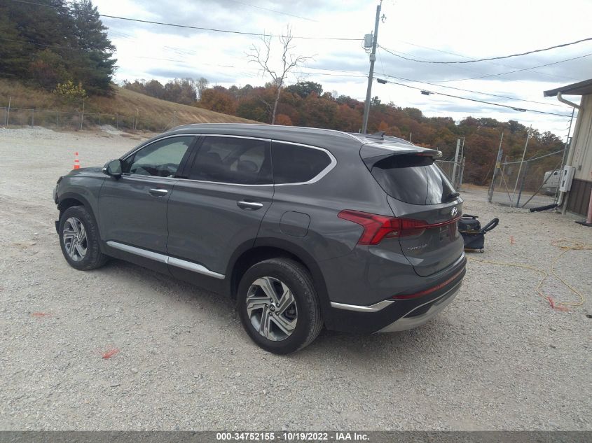 2021 HYUNDAI SANTA FE SEL VIN: 5NMS6DAJ5MH364426