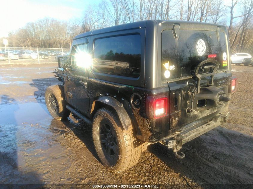 2022 JEEP WRANGLER SPORT VIN: 1C4GJXAN5NW243449