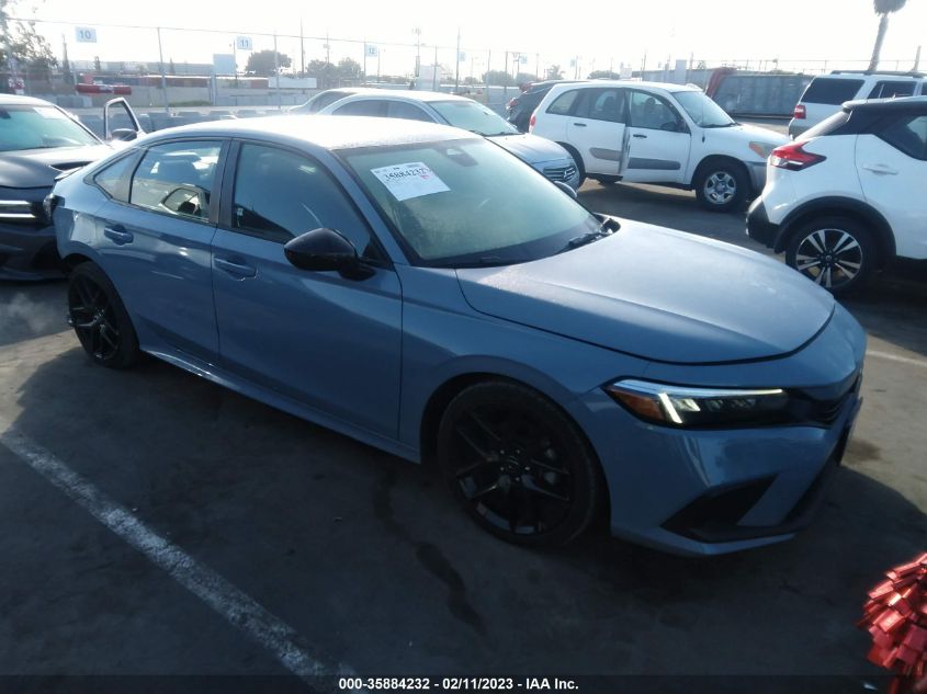 2022 HONDA CIVIC SEDAN SPORT VIN: 2HGFE2F5XNH540812