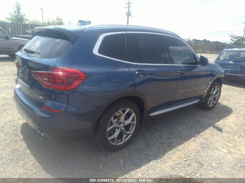 2021 BMW X3 XDRIVE30I VIN: 5UXTY5C01M9H33921
