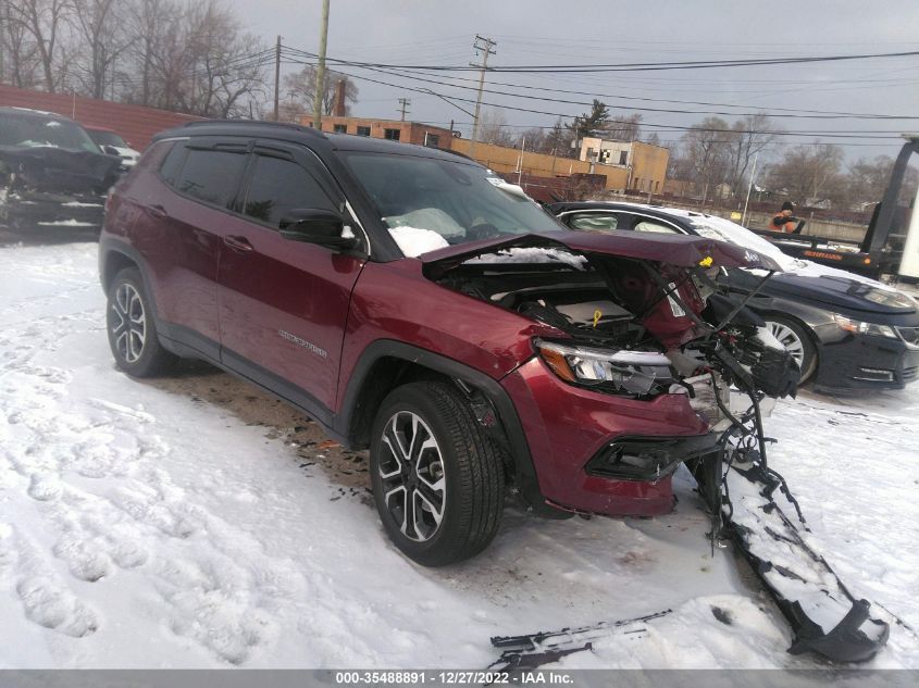 2022 JEEP COMPASS LIMITED VIN: 3C4NJDCB2NT198873