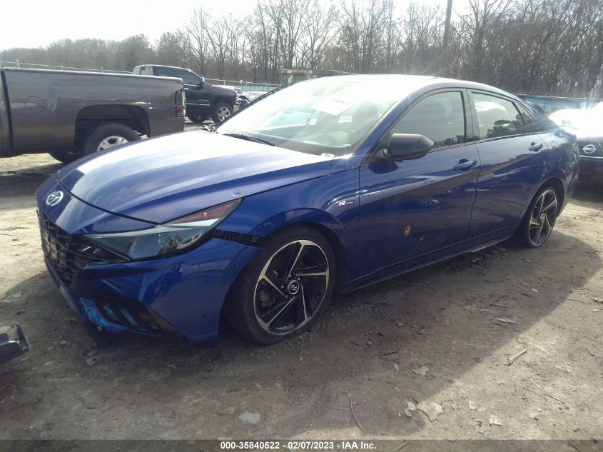 2022 HYUNDAI ELANTRA N LINE VIN: KMHLR4AF0NU237581