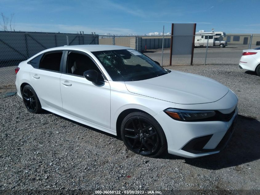 2022 HONDA CIVIC SEDAN SPORT VIN: 2HGFE2F51NH609676