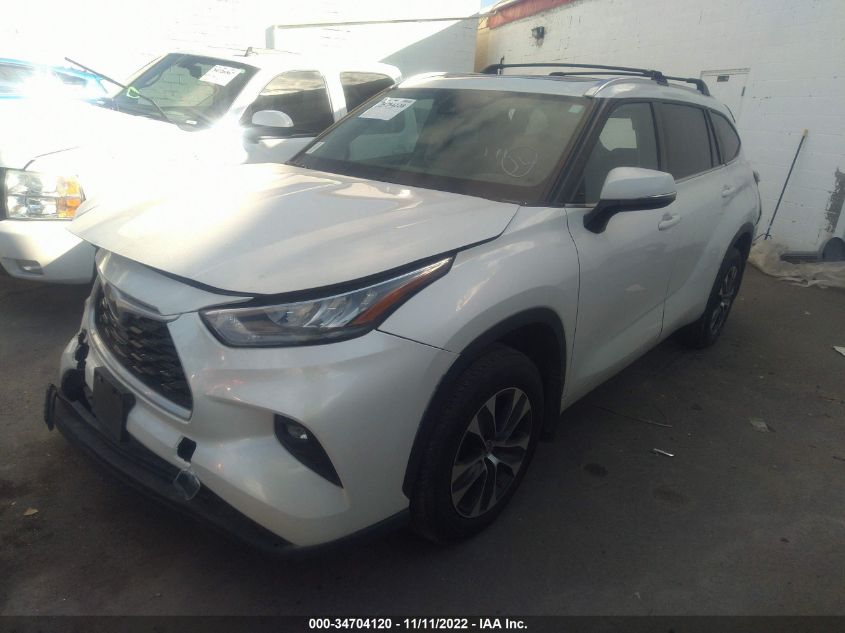 2020 TOYOTA HIGHLANDER XLE VIN: 5TDGZRBH5LS502709