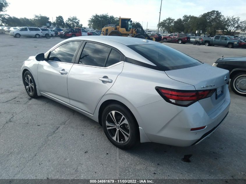 2022 NISSAN SENTRA SV VIN: 3N1AB8CV0NY267143
