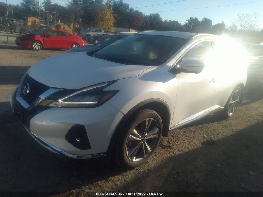2022 NISSAN MURANO PLATINUM VIN: 5N1AZ2DSXNC119631