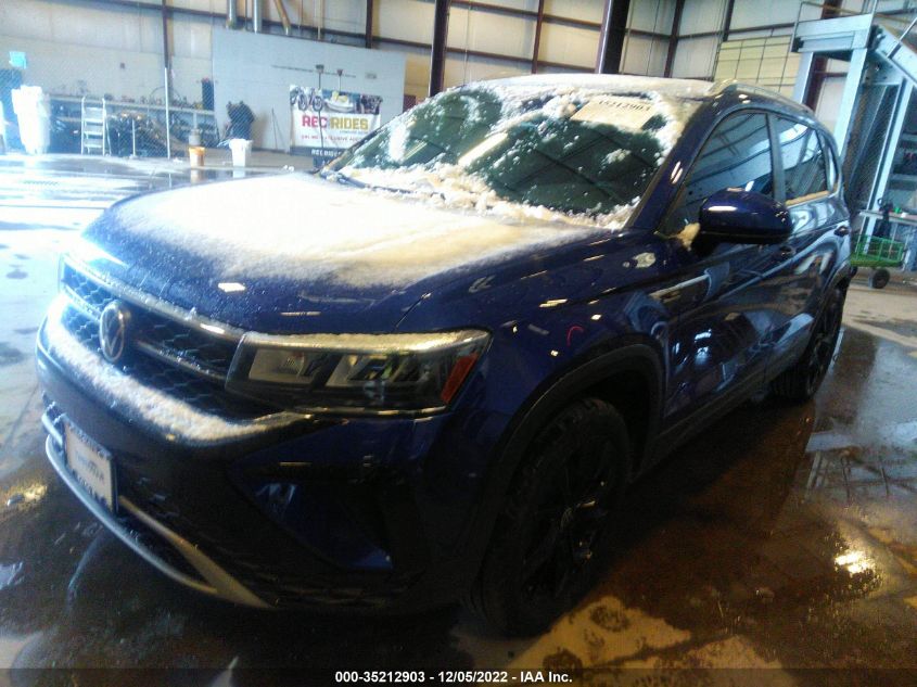 2022 VOLKSWAGEN TAOS SE VIN: 3VVLX7B28NM079536
