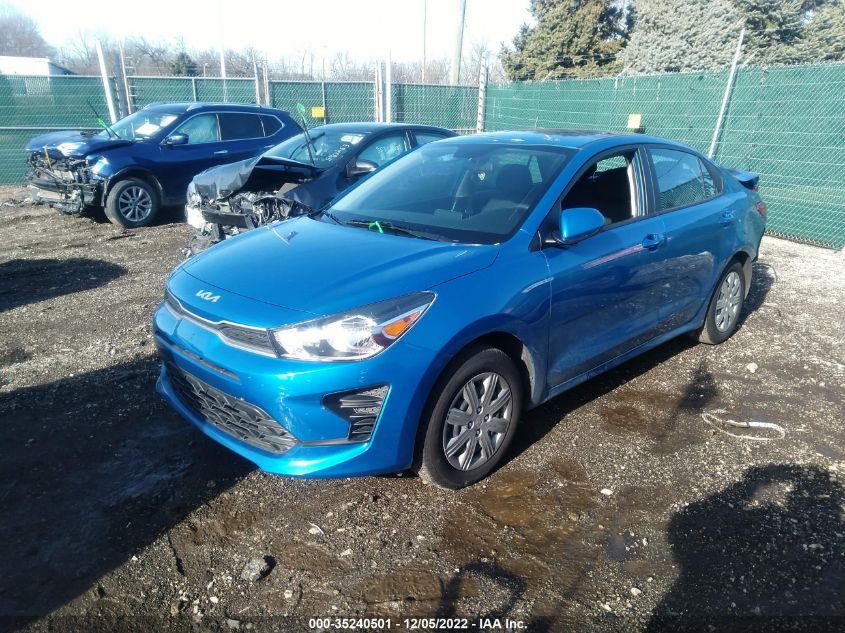 2022 KIA RIO S VIN: 3KPA24AD0NE478554