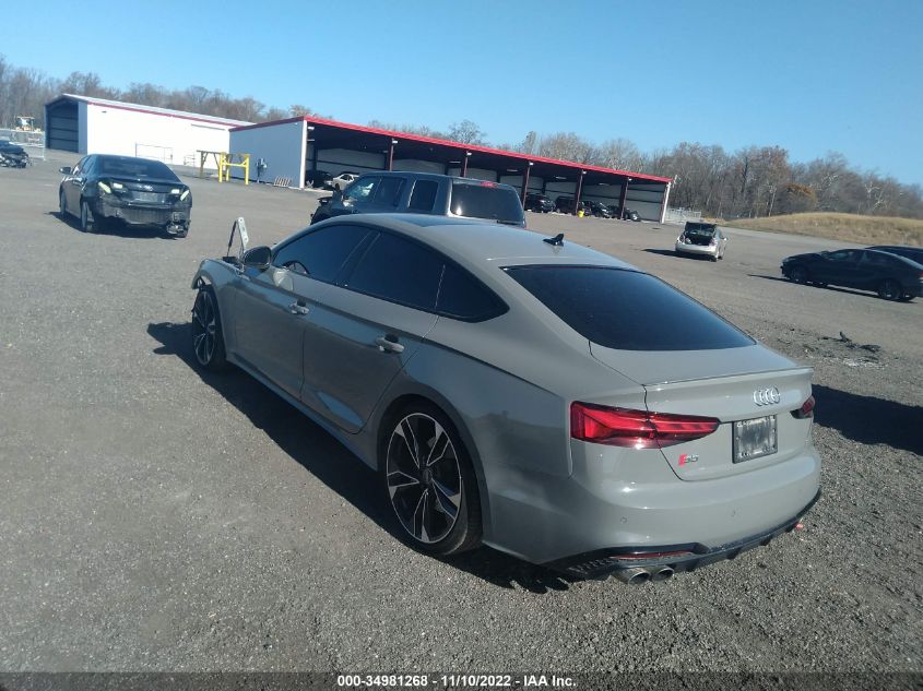 2021 AUDI S5 SPORTBACK PRESTIGE VIN: WAUB4CF58MA029986