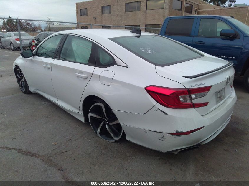 2022 HONDA ACCORD SEDAN SPORT VIN: 1HGCV1F35NA002786