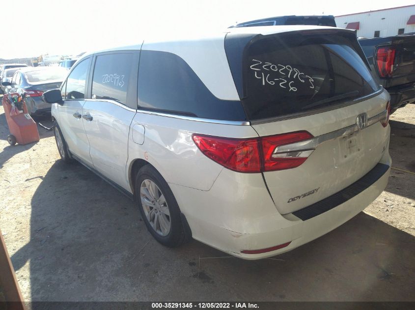 2020 HONDA ODYSSEY LX VIN: 5FNRL6H21LB046496