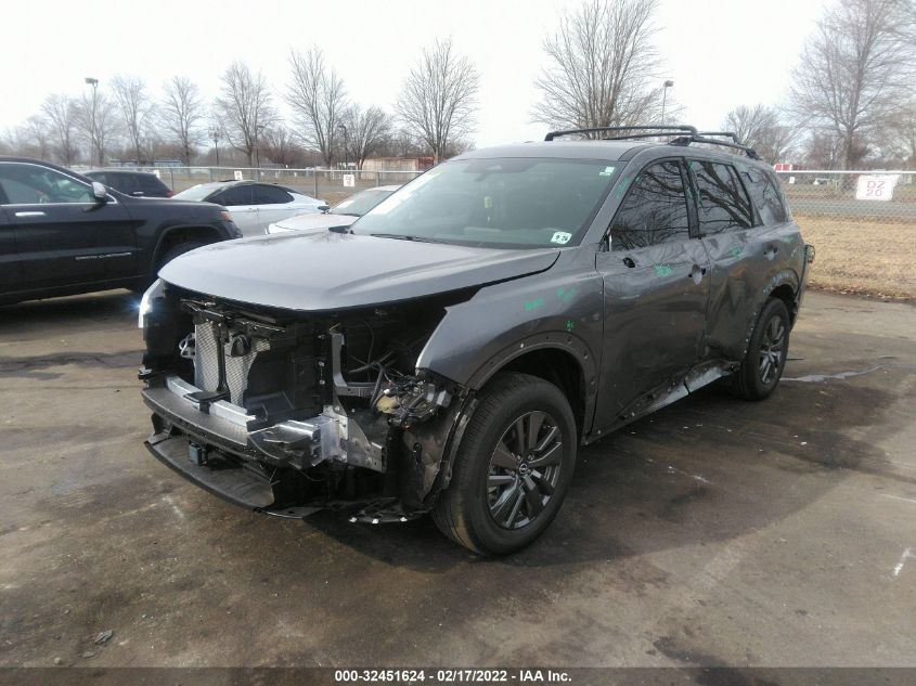 2022 NISSAN PATHFINDER SV VIN: 5N1DR3BC1NC216439