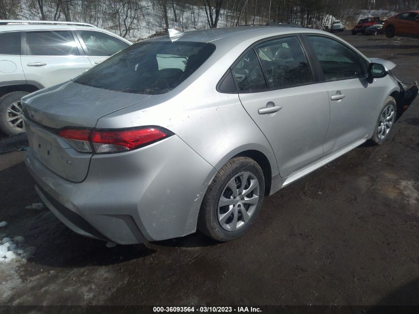 2022 TOYOTA COROLLA LE VIN: 5YFEPMAE1NP314661