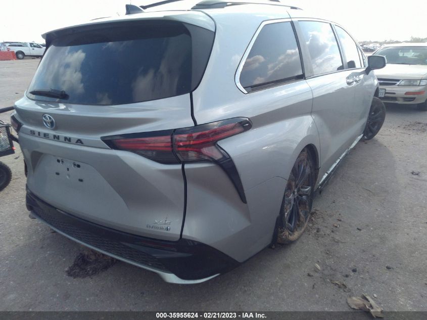 2022 TOYOTA SIENNA XSE VIN: 5TDXRKEC9NS124291