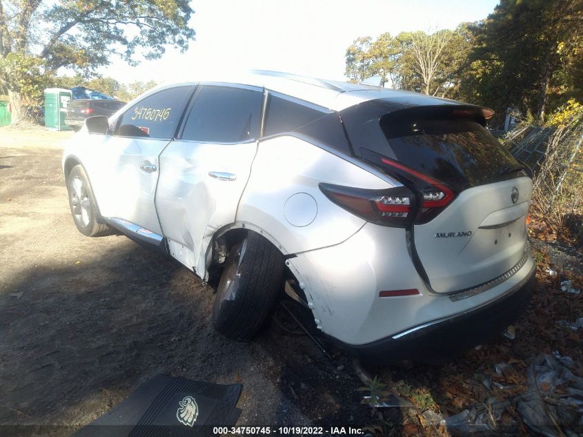 2021 NISSAN MURANO PLATINUM VIN: 5N1AZ2DS7MC120850