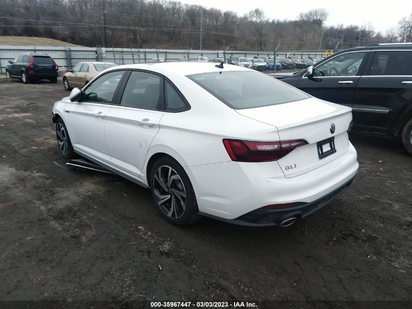 2022 VOLKSWAGEN JETTA GLI AUTOBAHN VIN: 3VW1T7BU4NM029605