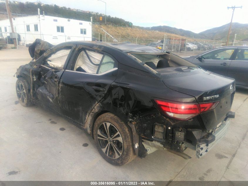 2022 NISSAN SENTRA SV VIN: 3N1AB8CV6NY207061