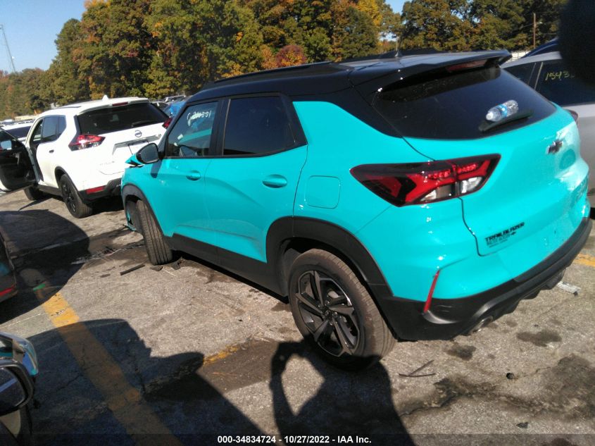 2022 CHEVROLET TRAILBLAZER RS VIN: KL79MTSL8NB065191