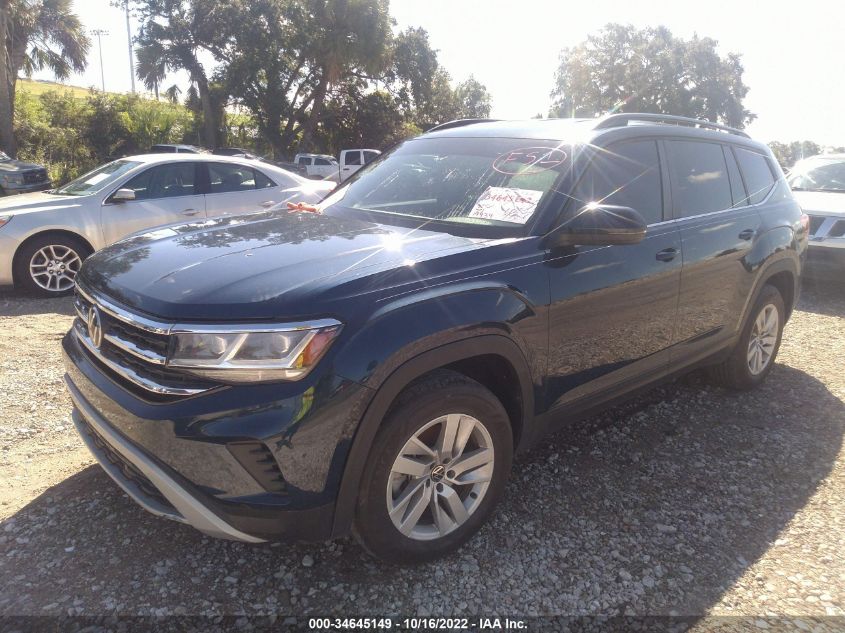 2021 VOLKSWAGEN ATLAS 2.0T S VIN: 1V2GP2CAXMC558967