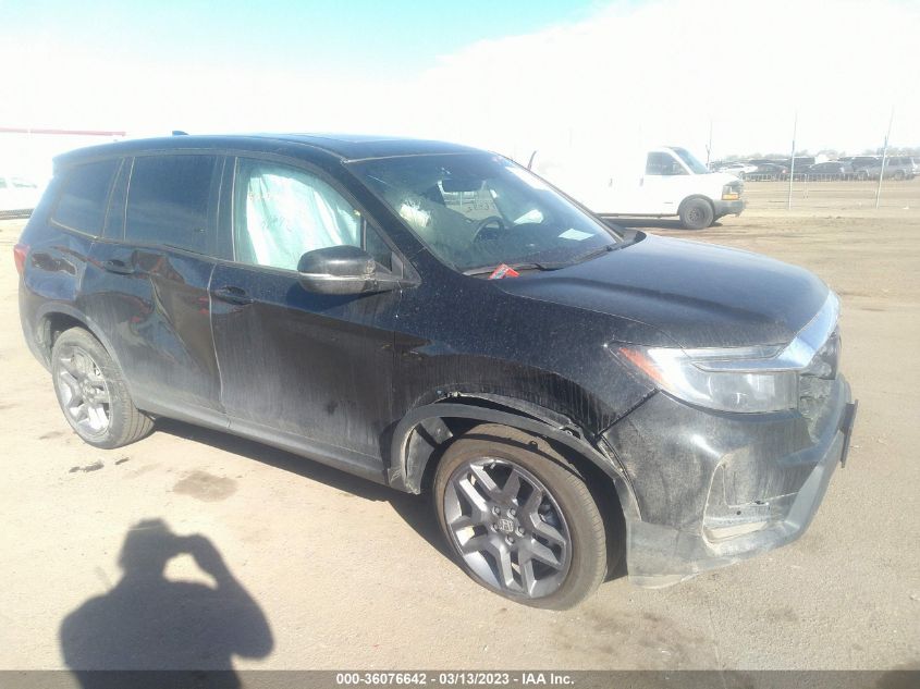 2022 HONDA PASSPORT EX-L VIN: 5FNYF8H55NB013870