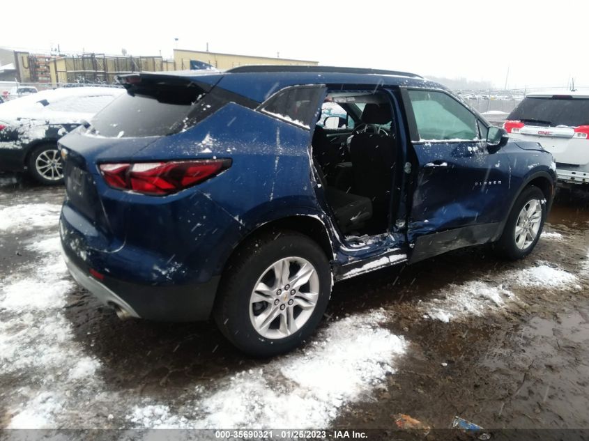 2022 CHEVROLET BLAZER LT VIN: 3GNKBHR44NS142303