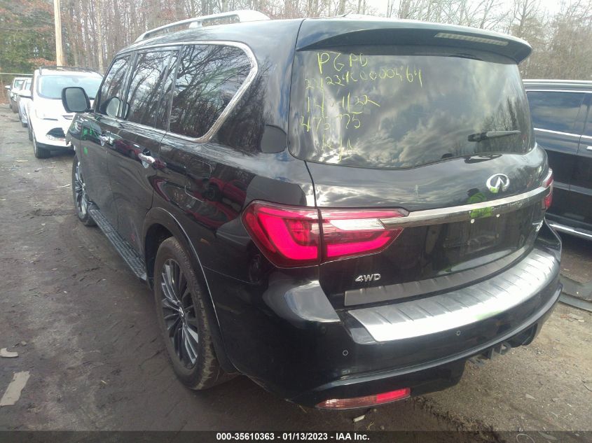 2021 INFINITI QX80 PREMIUM SELECT VIN: JN8AZ2AC6M9475575