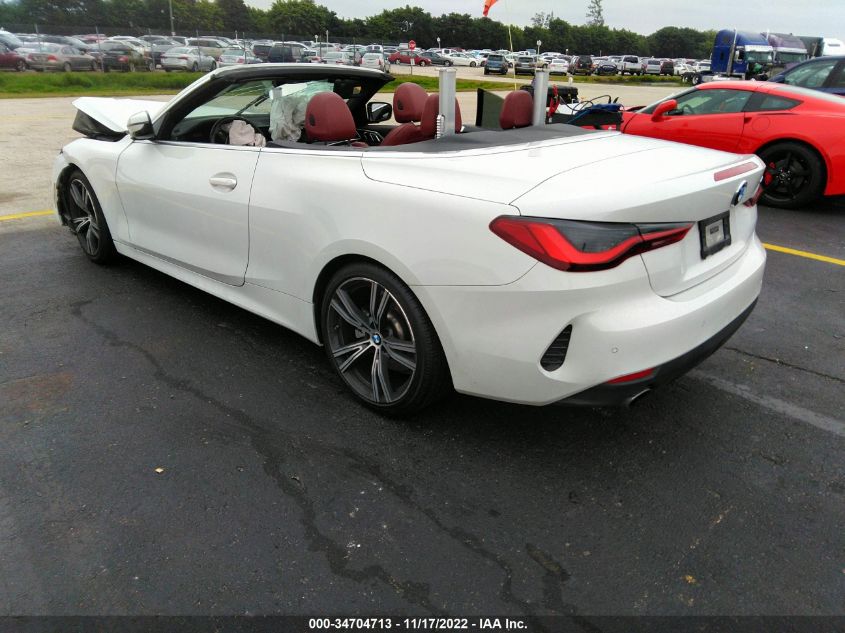 2021 BMW 4 SERIES 430I VIN: WBA23AT04MCG90664