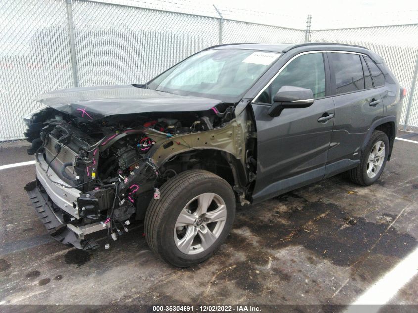 2021 TOYOTA RAV4 HYBRID XLE VIN: 4T3RWRFV7MU026772