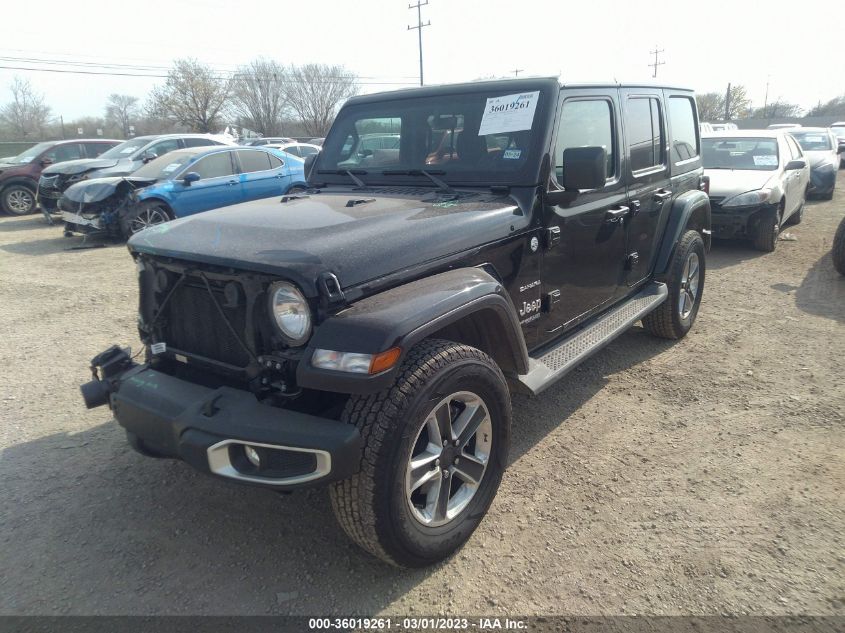 2022 JEEP WRANGLER UNLIMITED SAHARA VIN: 1C4HJXEG6NW244979