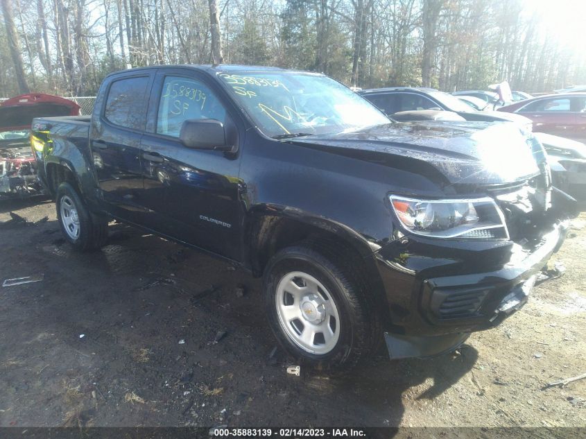2022 CHEVROLET COLORADO 4WD WORK TRUCK VIN: 1GCGTBEN6N1300374
